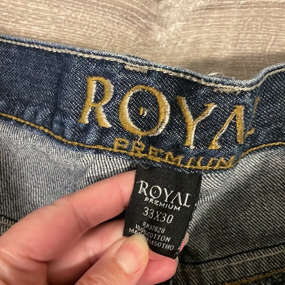 Men’s royal premium 33/30 jeans with embroidered pockets - Picture 9 of 9